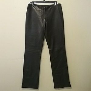 Lobi Lobi Women's Genuine Leather Pants Sz M NWT